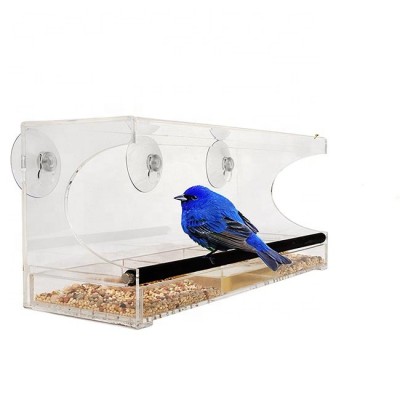 Wholesale Window Bird Feeder with Strong Suction Cups Easy Outside Installation Squirrel Proof Bird Feeder fits Kitchen