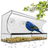 Wholesale Wholesale Clear Large Acrylic Window Wild bird Feeder acrylic Window Bird Feeder